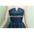 2017 Dernier style bleu marine épaule sweetheart robe de soirée sexy robe de bal